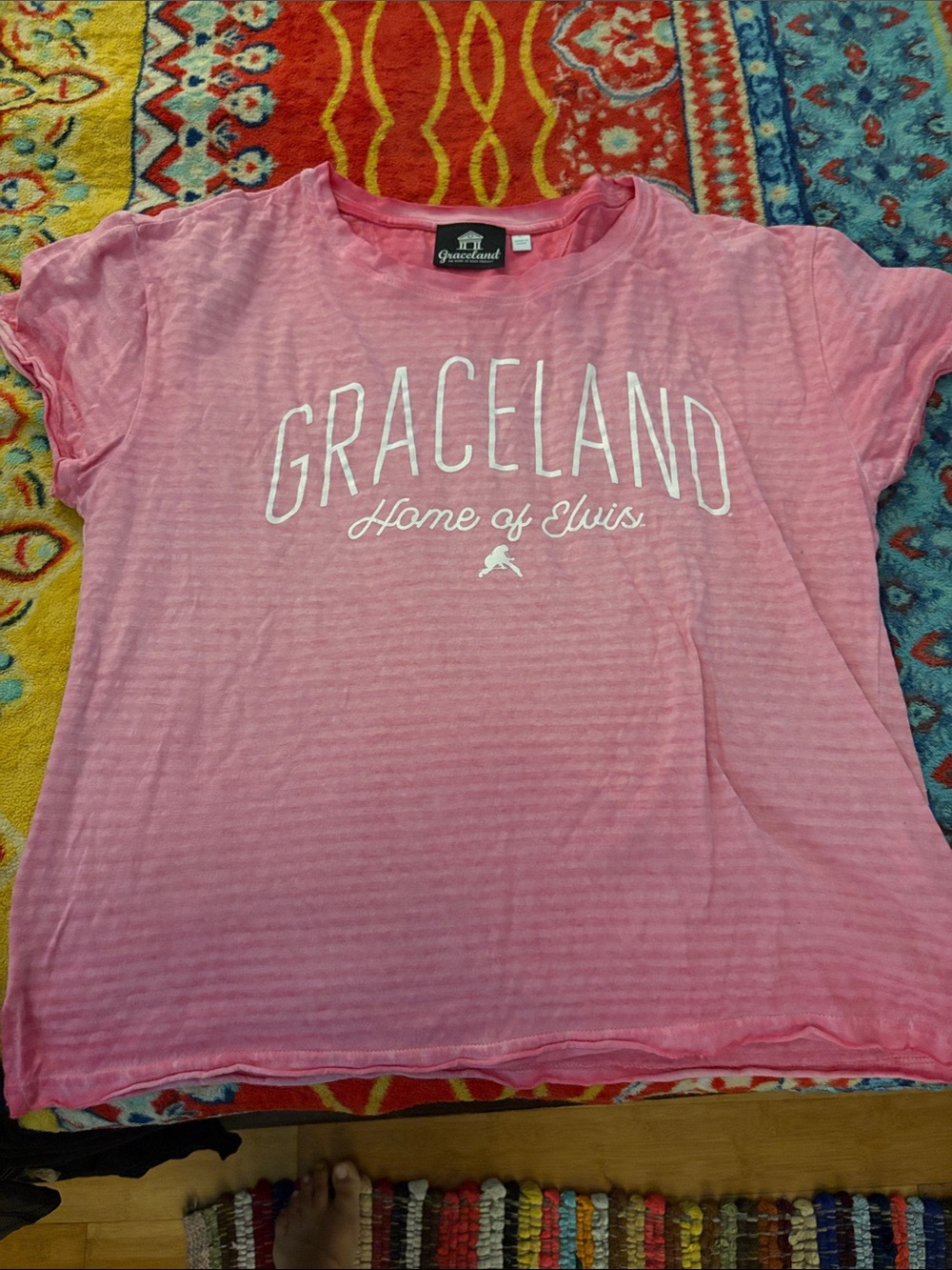 Graceland Women's Pink 'Home of Elvis' Short Sleeve Tee